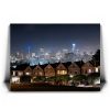 Night at the Painted Ladies - San Francisco, CA Canvas - Image 2