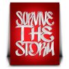 Survive The Storm - Calligraphy Canvas - Image 2