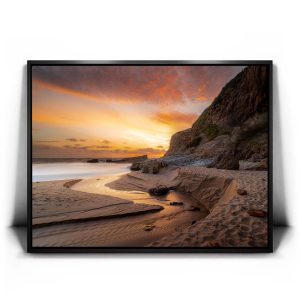 Sunset Curves - Panther Beach, Santa Cruz, CA Canvas