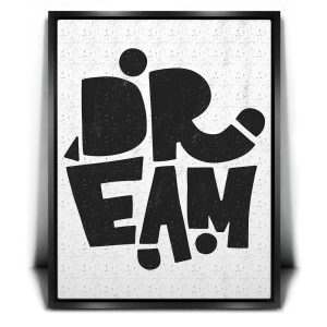 Dream - Black and White I Canvas