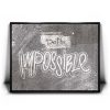Do The Impossible - Stencil - Black and White I Canvas