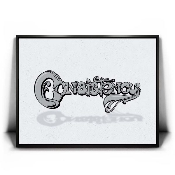 Consistency Key - Black and White Canvas
