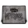 Do The Impossible - Stencil - Black and White II Canvas