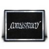 Consistency Ambigram - Grey Border Canvas