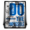 Do The Impossible - Blue - Sketch Canvas