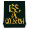 Be A Goldfish - Calligraphy II Canvas - Image 2