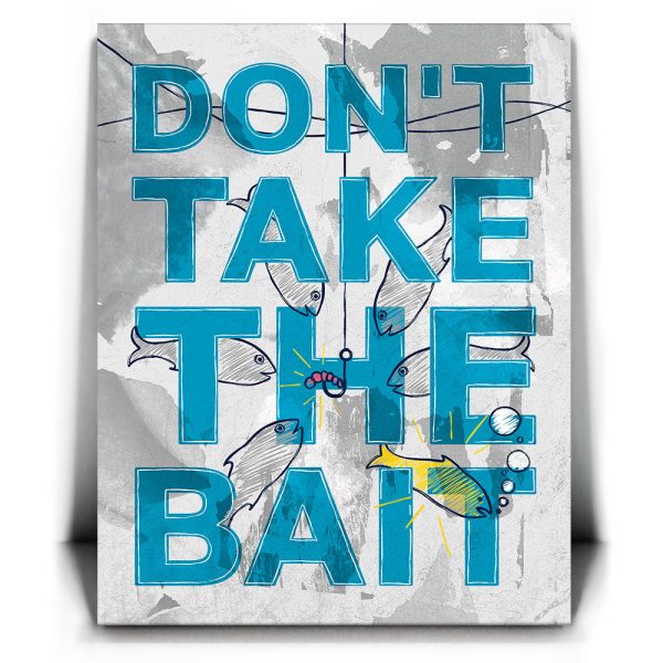 Dont Take The Bait - Sketch Canvas - Image 2