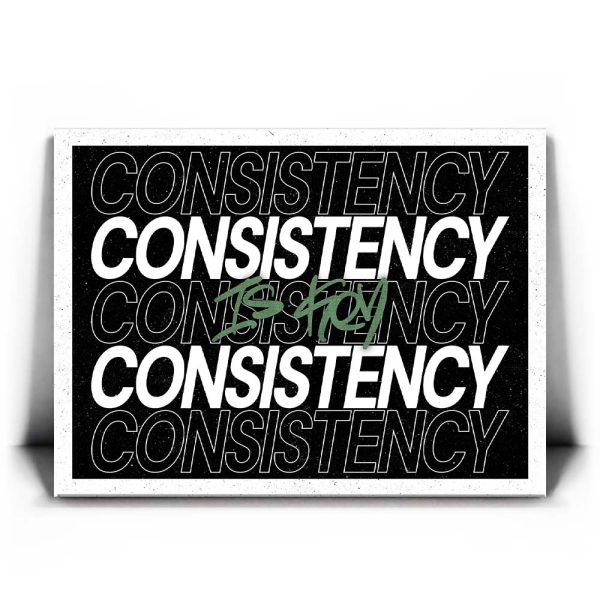 Consistency Is Key - Army Green Canvas - Image 2