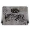 Do The Impossible - Stencil - Black and White II Canvas - Image 2