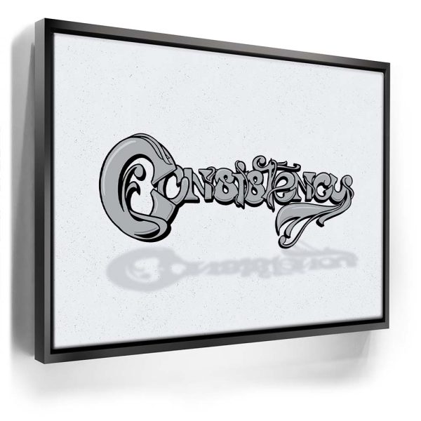 Consistency Key - Black and White Canvas - Image 3
