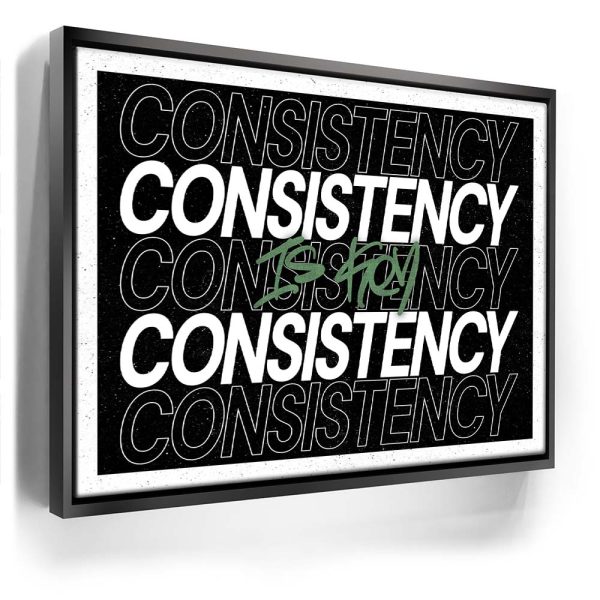 Consistency Is Key - Army Green Canvas - Image 3
