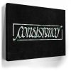 Consistency Ambigram - Money Green Canvas - Image 4