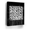 Consistency Graffiti - Black and White II Canvas - Image 4