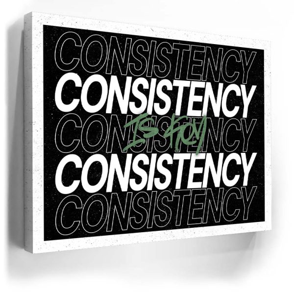 Consistency Is Key - Army Green Canvas - Image 4
