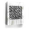 Consistency Graffiti - Black and White I Canvas - Image 4