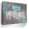 Do The Impossible - Stencil - Blue Canvas - Image 4