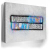 Work Hard Play Hard - Stencil II Canvas - Image 4